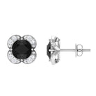 Vibrant Grown Labs-Lab Grown Black Diamond Statement Stud Earrings