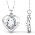 Vibrant Grown Labs-Lab Grown Diamond Heart Pendant Necklace