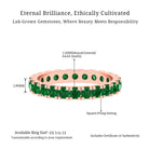 Vibrant Grown Labs-Lab Grown Emerald Wedding Eternity Ring