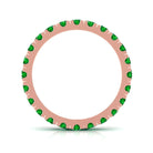 Vibrant Grown Labs-Lab Grown Emerald Wedding Eternity Ring