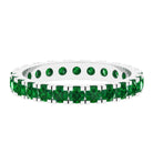 Vibrant Grown Labs-Lab Grown Emerald Wedding Eternity Ring