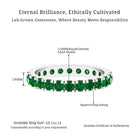 Vibrant Grown Labs-Lab Grown Emerald Wedding Eternity Ring