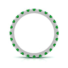 Vibrant Grown Labs-Lab Grown Emerald Wedding Eternity Ring