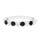 Vibrant Grown Labs-Lab Grown Black and White Diamond Band Ring