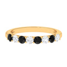 Vibrant Grown Labs-Lab Grown Black and White Diamond Band Ring