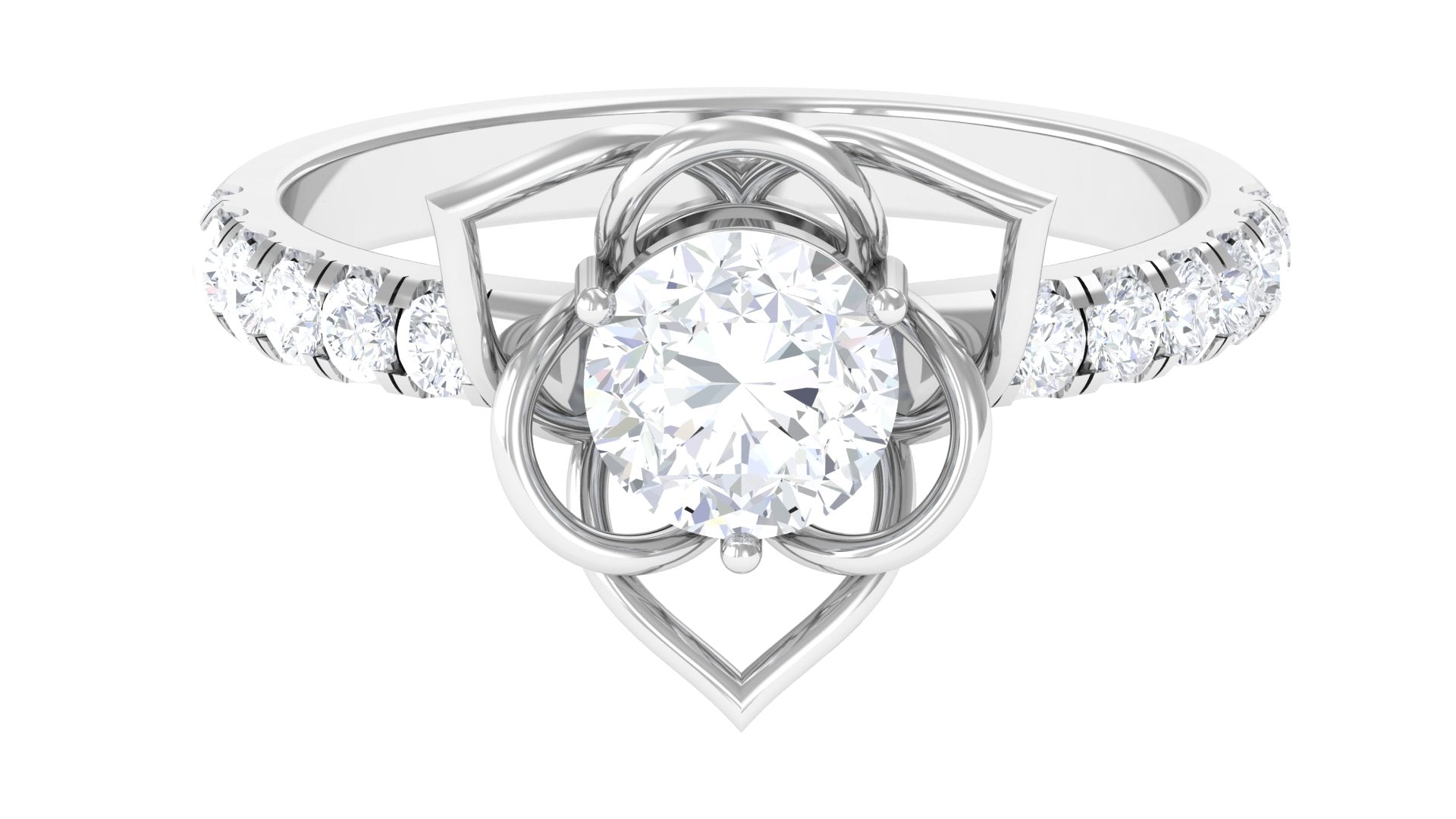 Vibrant Grown Labs-Lab Grown Diamond Flower Promise Ring