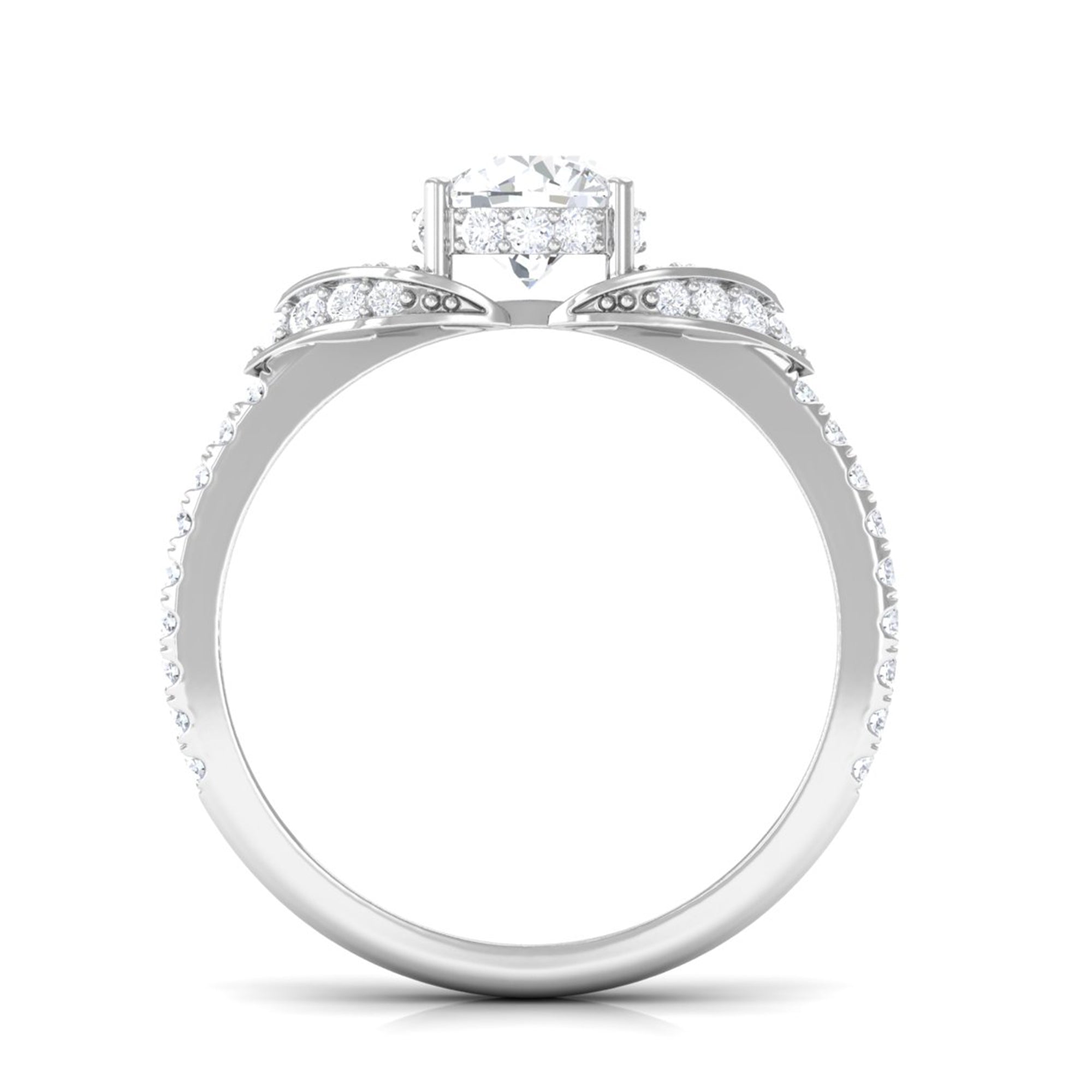 Classic Lab Grown Diamond Engagement Ring Lab Grown Diamond - ( EF-VS ) - Color and Clarity - Vibrant Grown Labs