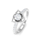 Vibrant Grown Labs-Lab Grown Diamond Flower Promise Ring